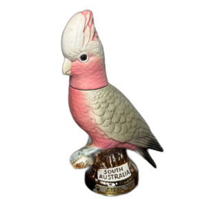 Vintage Jim Beam Ceramic Galah Cockatoo Decanter South Australia Ceramic (Empty)